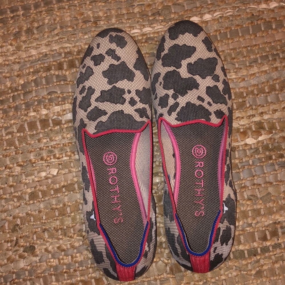 Rothy’s custom cow loafers sz 10.5